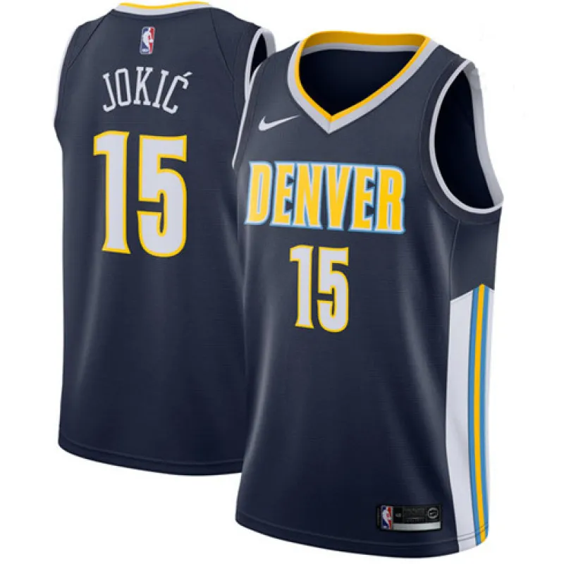 Nikola Jokic, Denver Nuggets, Dark Blue