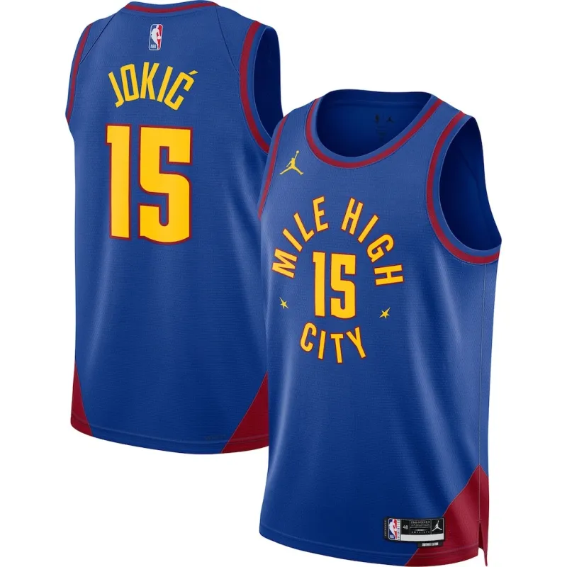 Denver Nuggets Nikola Jokic Camiseta Unisex Edición Declaración - Azul