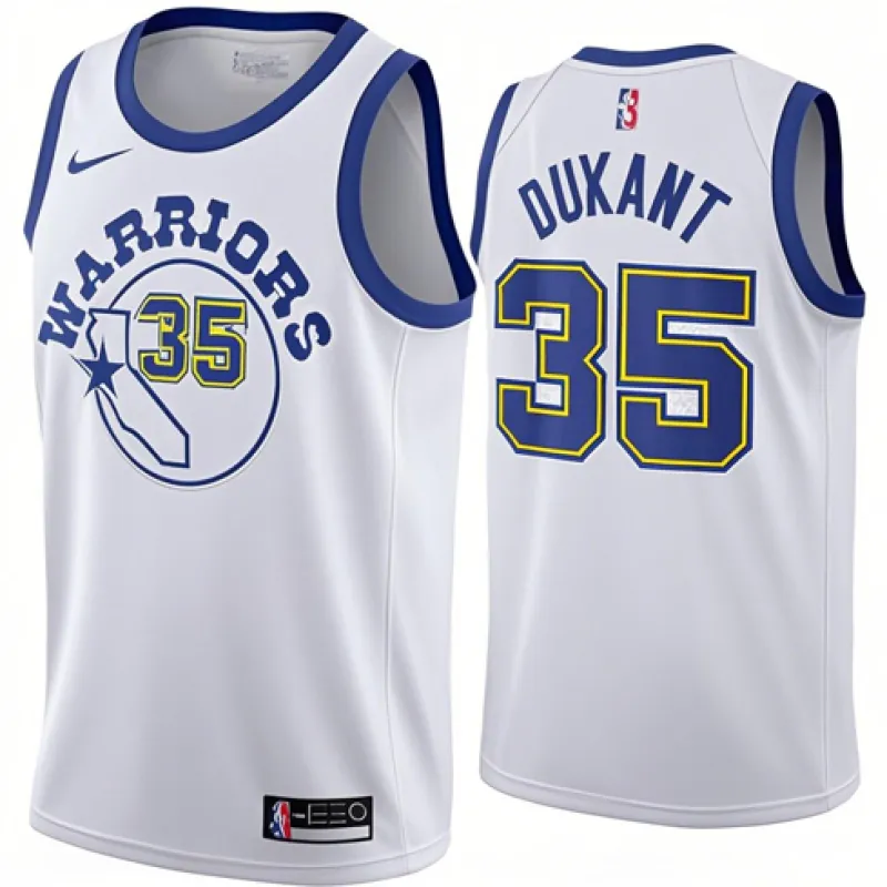 Kevin Durant, Golden State Warriors, Klassische Ausgabe, Weiß