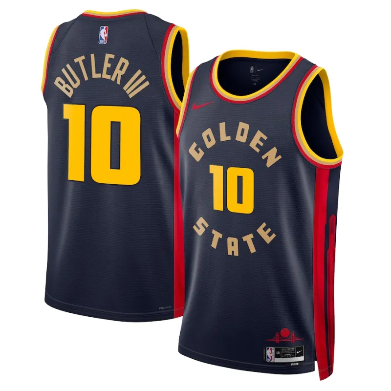 Jimmy Butler, Golden State Warriors, Unisex Jersey, City Edition, Navy Blue