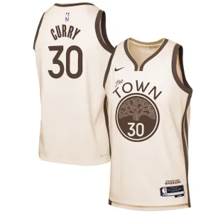GSW Curry 2025/26 Swingman City Edition Jersey Cream