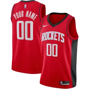 Houston Rockets, Custom Jersey, Icon Edition, Red