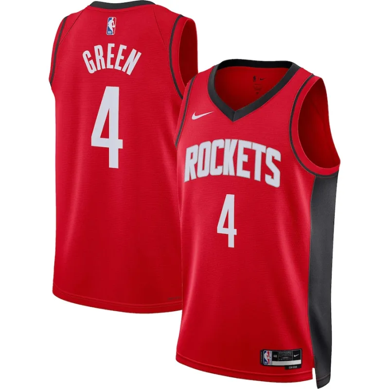 Jalen Green, Houston Rockets, Camiseta unisex Edición Icónica, Roja