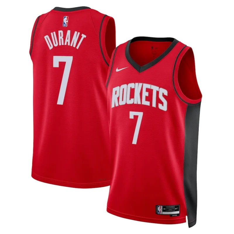 Maillot Swingman des Houston Rockets Kevin Durant - Version Icone - Rouge