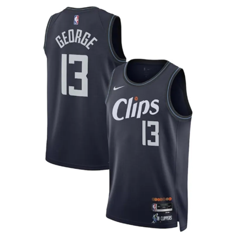 Paul George , Los Angeles Clippers, 2023/24 City Edition, Black
