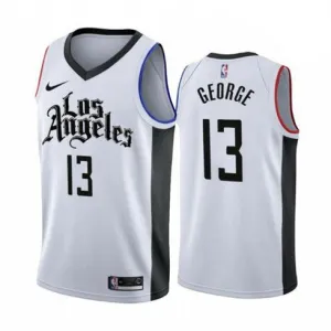 Paul George Clippers City Edition Weißes Trikot 2019-20