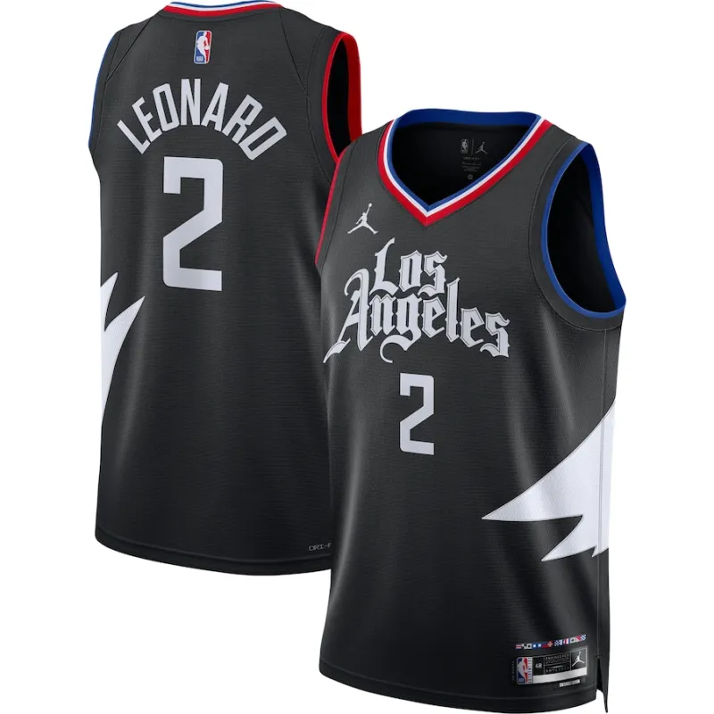 LA Clippers Trikot  Kawhi Leonard Statement Edition Schwarz