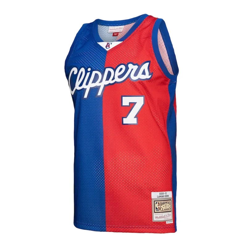 Lamar Odom, Los Angeles Clippers, 2000/01, Blu/Rosso