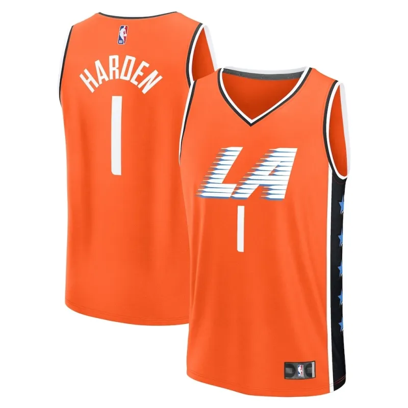 Los Angeles Clippers James Harden 2025/26 Maillot - Édition Ville - Orange