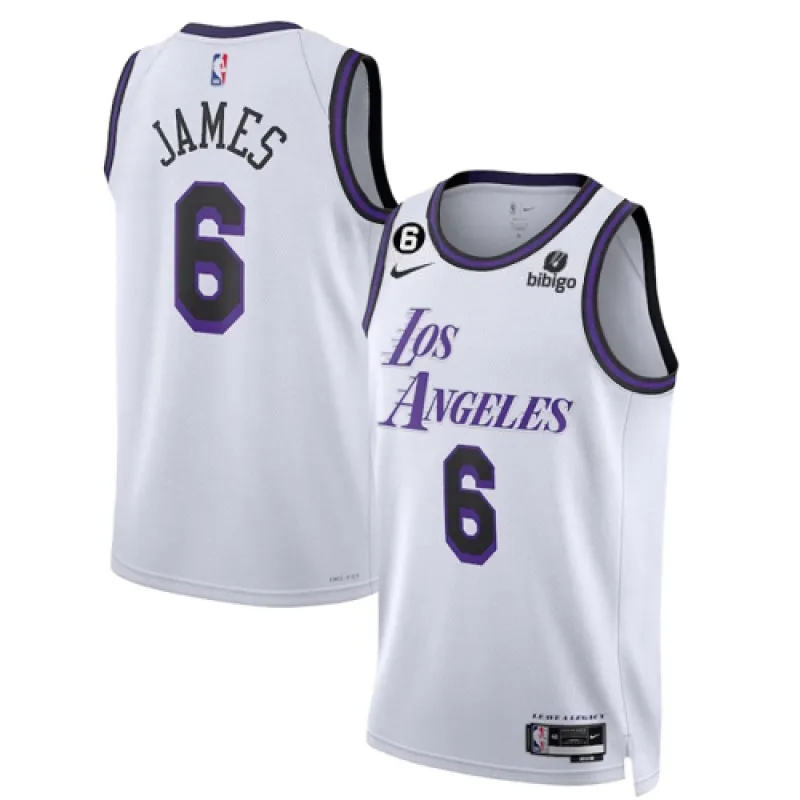 LeBron James, Los Angeles Lakers Édition Ville 2022/23, Blanc
