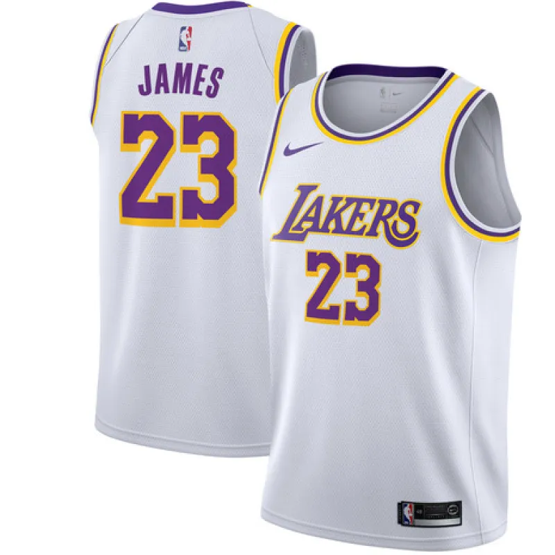 LeBron James, Los Angeles Lakers, 2018/19, Blanc