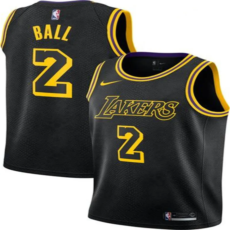 Lonzo Ball, Los Angeles Lakers, City Edition, Black