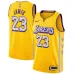 LeBron James, Los Angeles Lakers, 2019/20 City Edition, Yellow