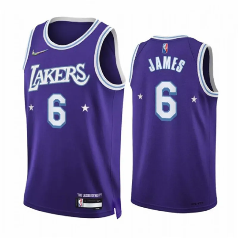 LeBron James, Los Angeles Lakers, 2021/22 City Edition, Purple