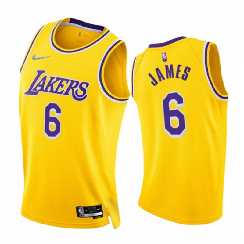 LeBron James, Los Angeles Lakers, 2021/22, Yellow