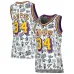 Shaquille O'Neal, Los Angeles Lakers, 1996 Women's, White