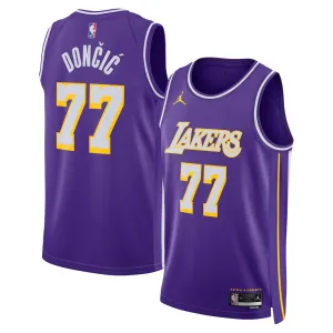 Los Angeles Lakers Maillot Swingman Luka Dončić - Édition Statement - Violet