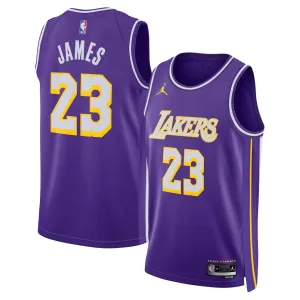 Los Angeles Lakers LeBron James Swingman Jersey - Personalization Edition - Purple