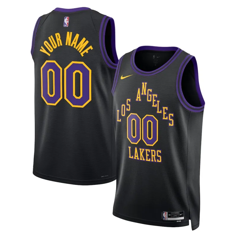 Los Angeles Lakers 2025/26 Maglia Swingman Edizione Città Unisex - Nero