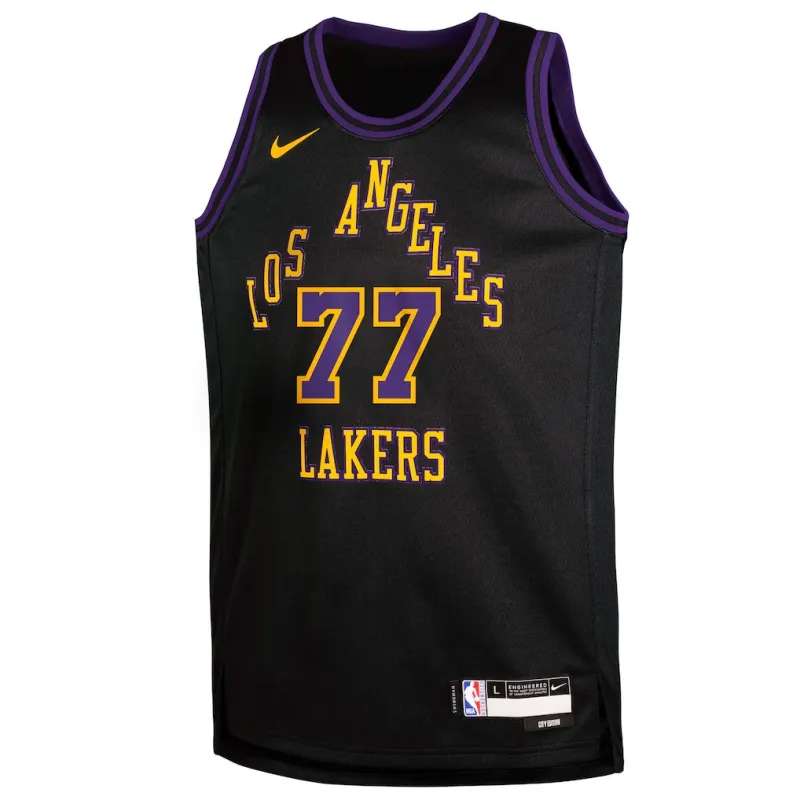 Los Angeles Lakers Luka Dončić 2025/26 Maglia Swingman Edizione Città - Nero
