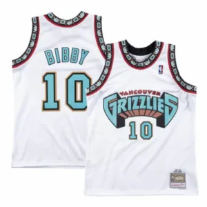 Mike Bibby. Memphis Grizzlies. Blanc