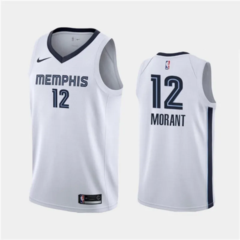 Ja Morant. Memphis Grizzlies. Association-Edition. Weiß