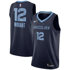 Ja Morant. Memphis Grizzlies. Bleu foncé