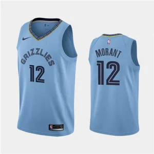 Ja Morant. Memphis Grizzlies. Bleu