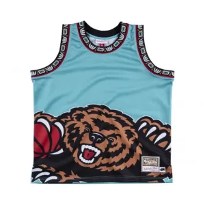 Memphis Grizzlies. Mitchell & Ness 'Big Face'. Bleu