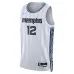 MEM Morant 2025/26 Swingman City Edition Weißes Trikot