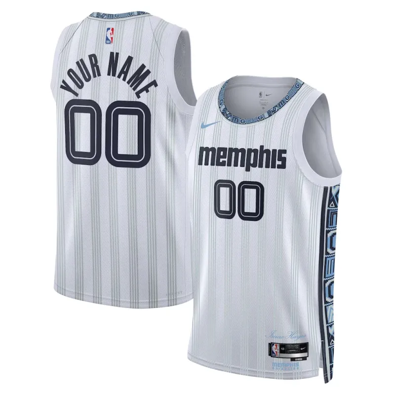 Memphis Grizzlies 2025/26 Maillot Swingman Unisexe - Édition Ville - Blanc