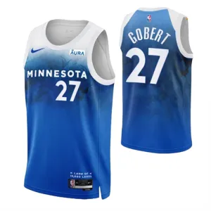 Rudy Gobert, Minnesota Timberwolves, 2023/24 City Edition, Blue