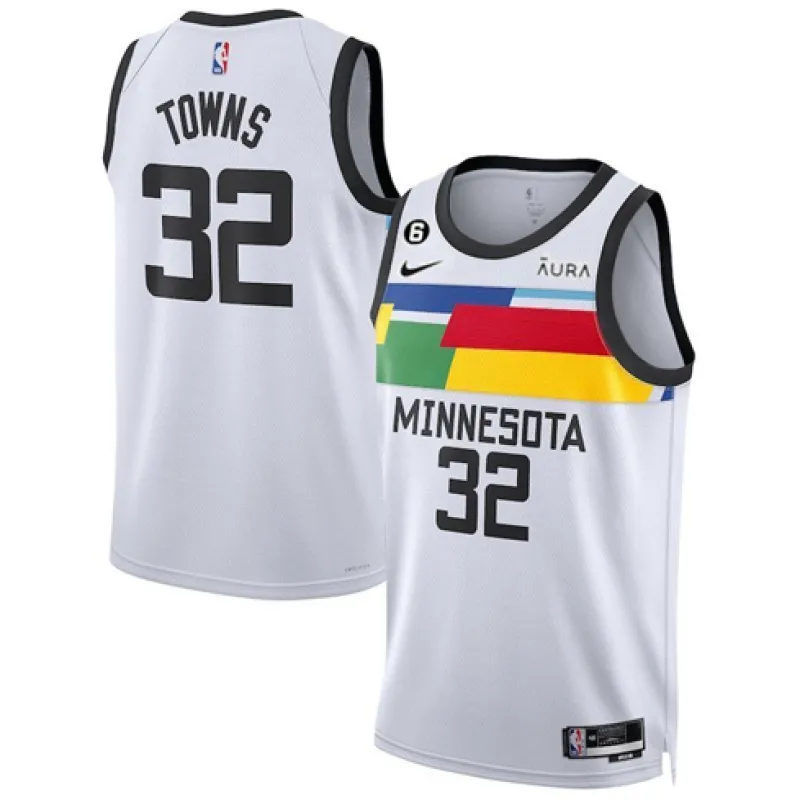 Karl-Anthony Towns, Minnesota Timberwolves, 2022/23 City Edition, White