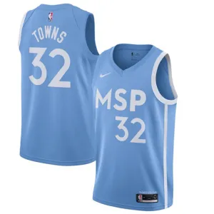 Karl - Anthony Towns, Minnesota Timberwolves, 2019/20 City Edition, Blue