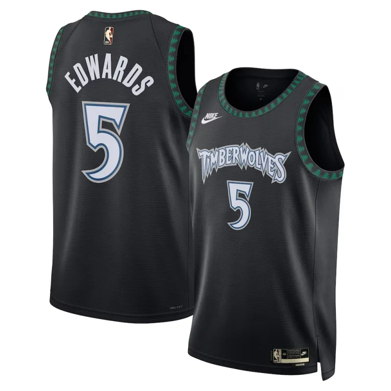 Minnesota Timberwolves Anthony Edwards Swingman Jersey - Classic Edition - Black