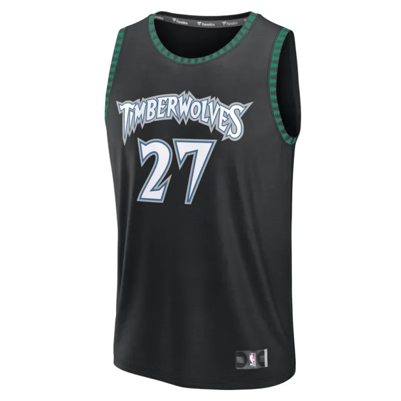 Minnesota Timberwolves Maglia Swingman Rudy Gobert - Edizione Classica - Nera