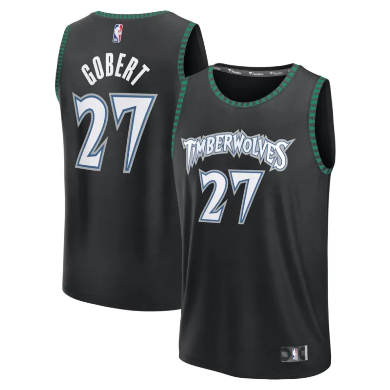 Minnesota Timberwolves Maglia Swingman Rudy Gobert - Edizione Classica - Nera