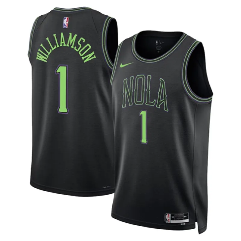Zion Williamson. New Orleans Pelicans. Edición Ciudad 2023/24. Negro