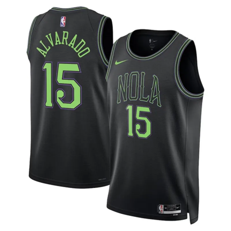 Jose Alvarado. New Orleans Pelicans. 2023/24 City Edition. Black