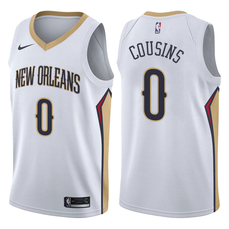 DeMarcus Cousins. New Orleans Hornets. Association-Edition. Weiß