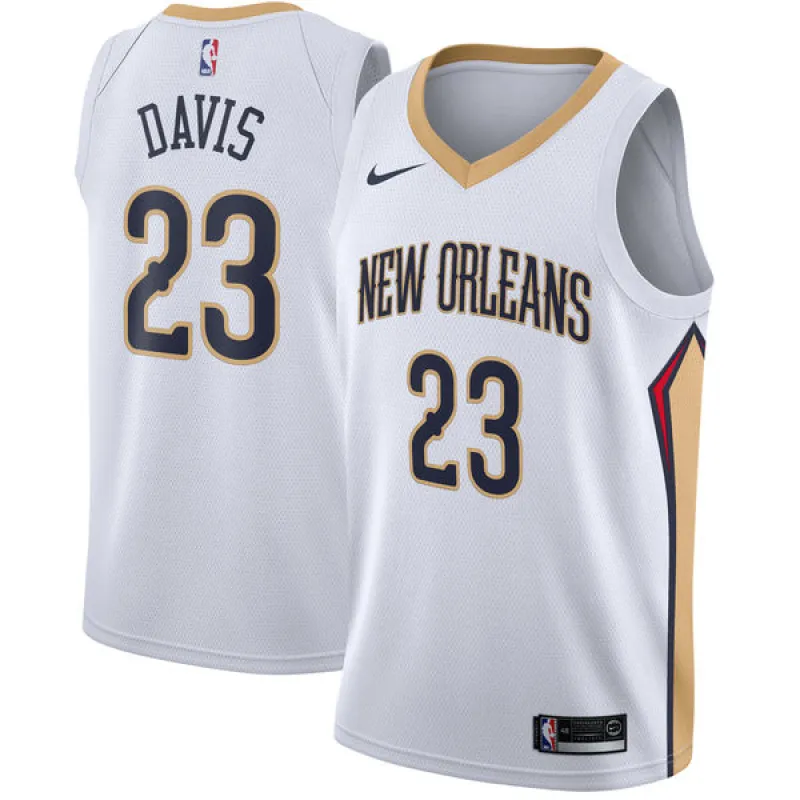 Anthony Davis. New Orleans Pelicans. Association Edition. White