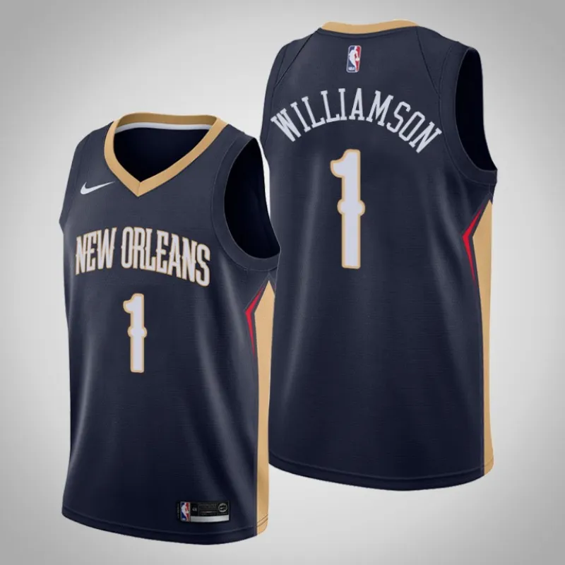 Zion Williamson. New Orleans Pelicans. 2018/19 Azul oscuro