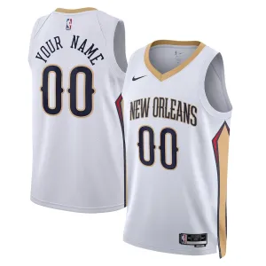 New Orleans Pelicans, Maglia personalizzata, Edizione Associativa, Bianco