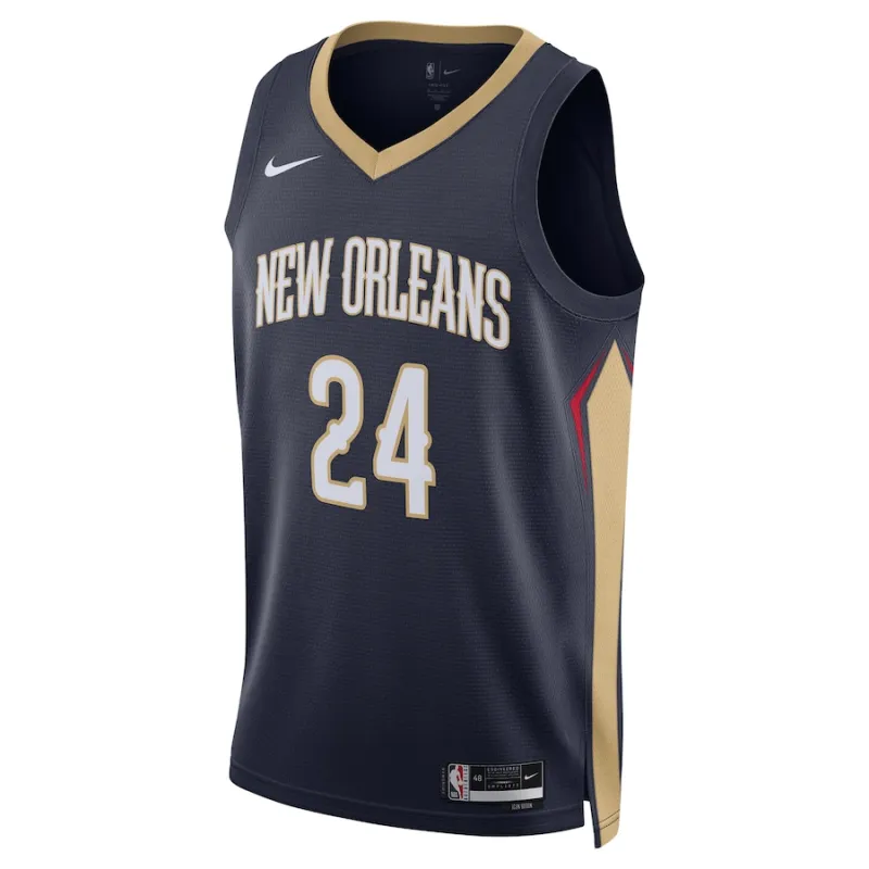 Jordan Hawkins, New Orleans Pelicans, Icon-Edition, Navyblau