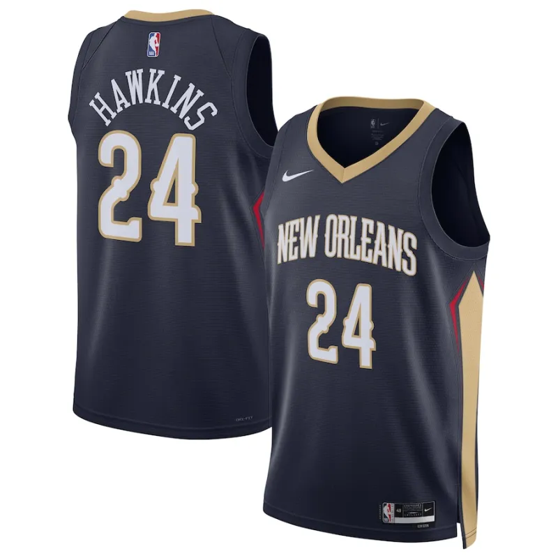 Jordan Hawkins, New Orleans Pelicans, Icon-Edition, Navyblau