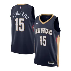 Jose Alvarado, New Orleans Pelicans, Edizione Icona, Blu marinaio
