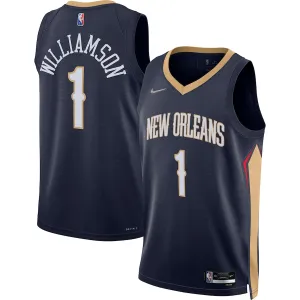 Zion Williamson, New Orleans Pelicans, Edizione Icona, Blu Marinaio