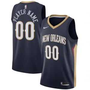 Zion Williamson, New Orleans Pelicans, Maglia personalizzata, Edizione Icon, Blu marinaio