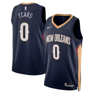 New Orleans Pelicans Jeremiah Felton Swingman Jersey - Icon Edition - Navy Blue