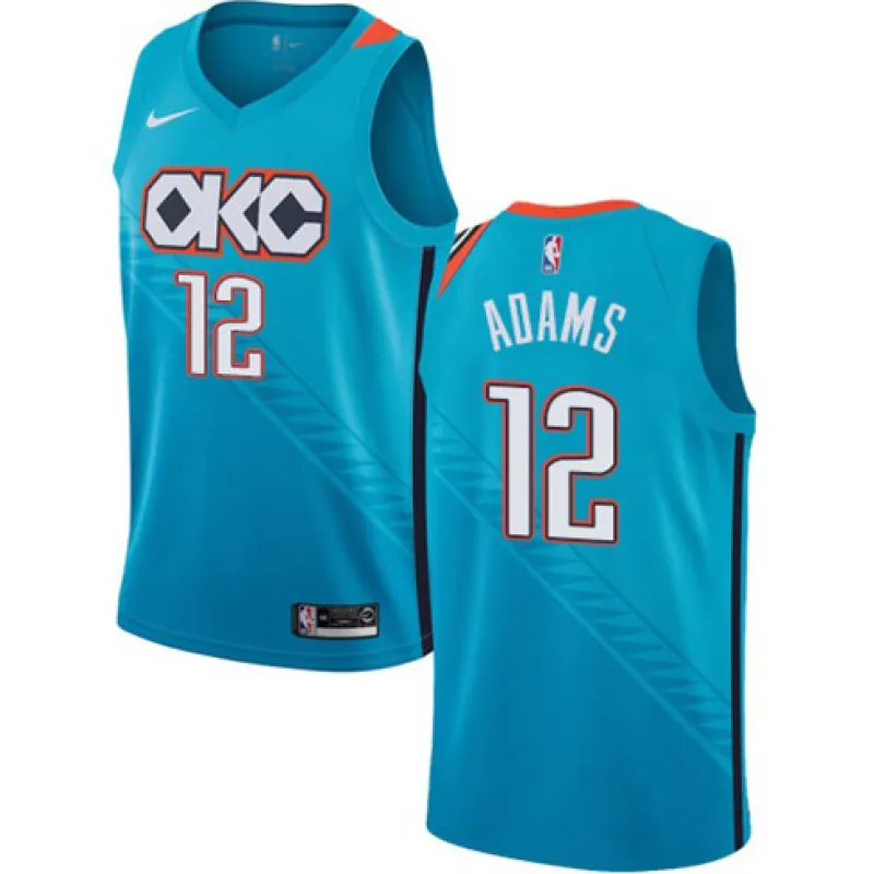 Steven Adams, Oklahoma City Thunder, 2018/19 City Edition, Blue